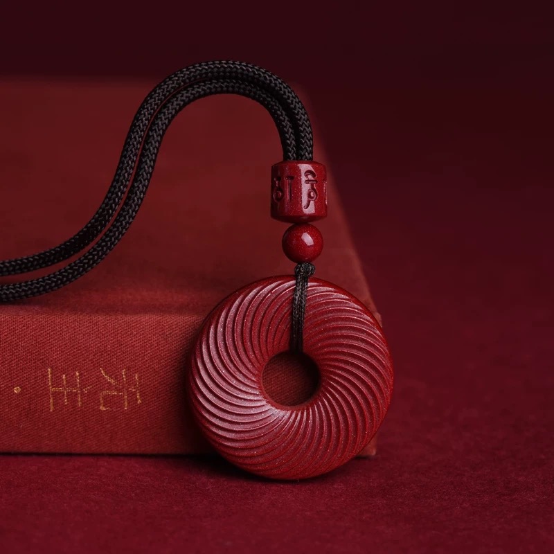 Cocktail Shaker Set - Red Cinnabar Chinese Ripple Safety Buckle