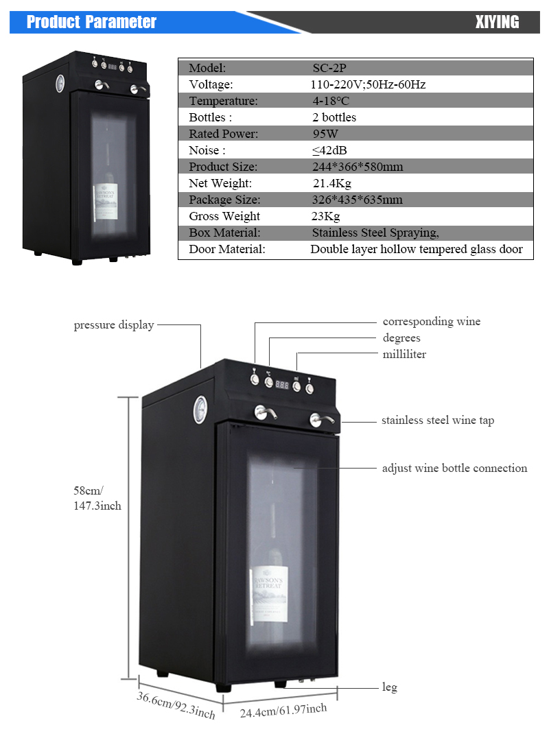 Luxury 2-Bottle Automatic Bar  - Wine & Beer Guayaquil review and price
